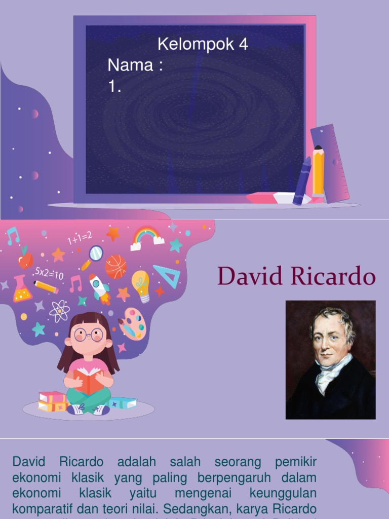 Teori Ekonomi David Ricardo dan Asumsi-asumsinya | PDF
