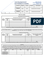 Learning Agreement Form