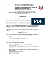 Reglamento para Elecciones Del Centro Federado Ingenieria Civil Unamba