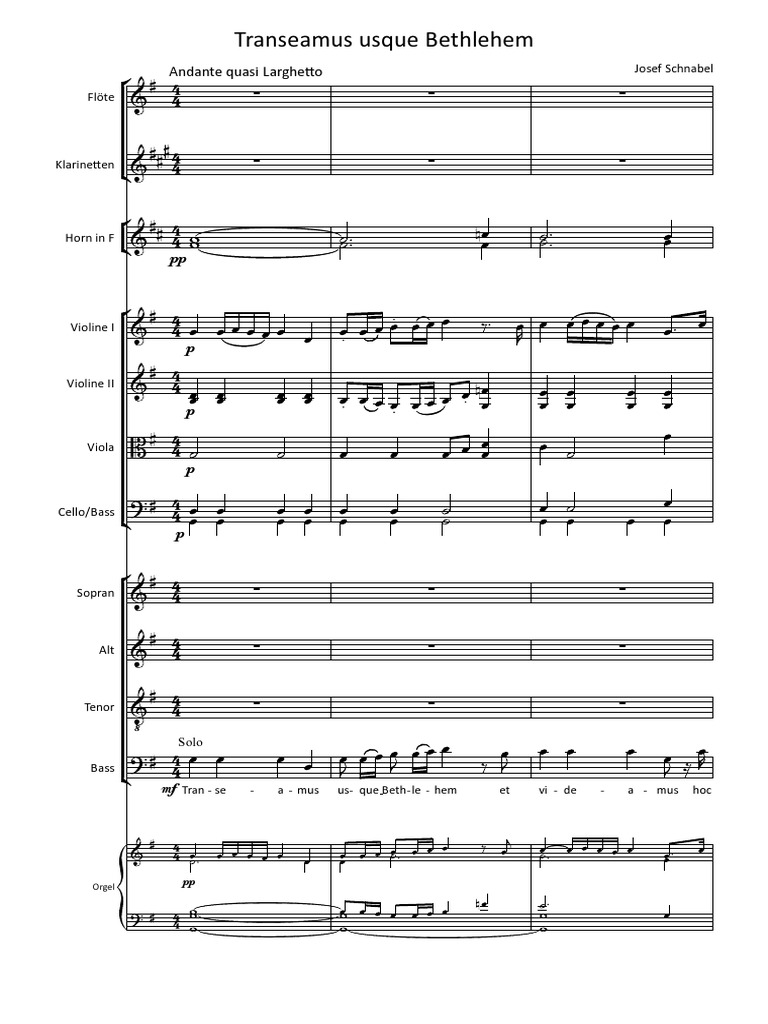 Transeamus Usque Bethlehem | PDF