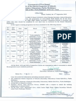 West Bengal Government Training Schedule