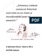 Discurs Mihai Eminescu