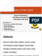 Ukuran Letak Data: Dosen Pembimbing: Prof - Ratu Ilma Indra Putri Puji Astuti, S.PD, M.SC
