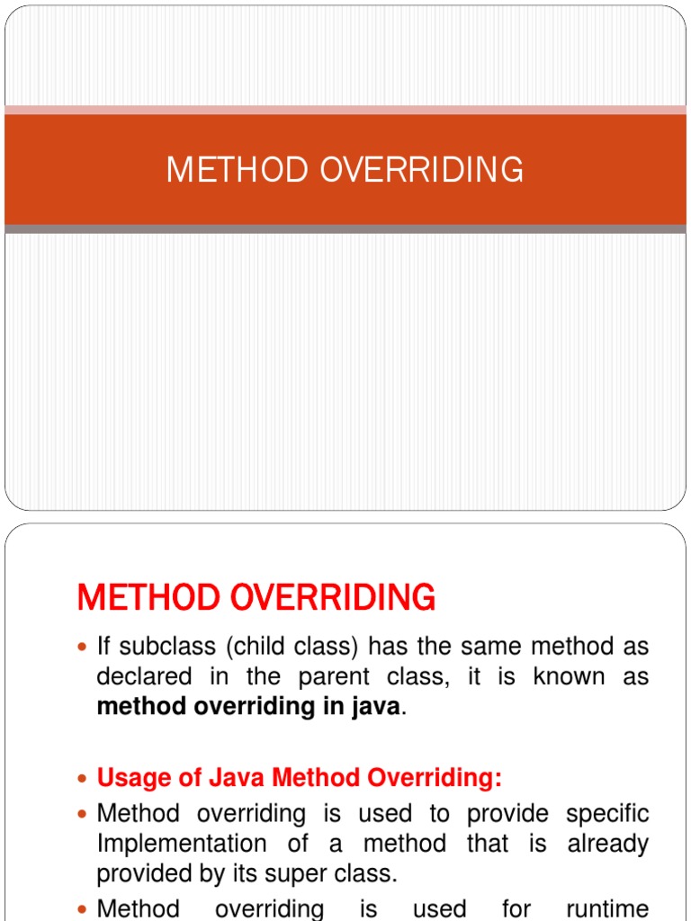 Method Overriding in Python - Javatpoint