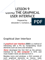 Lesson 9 Using The Graphical User Interface