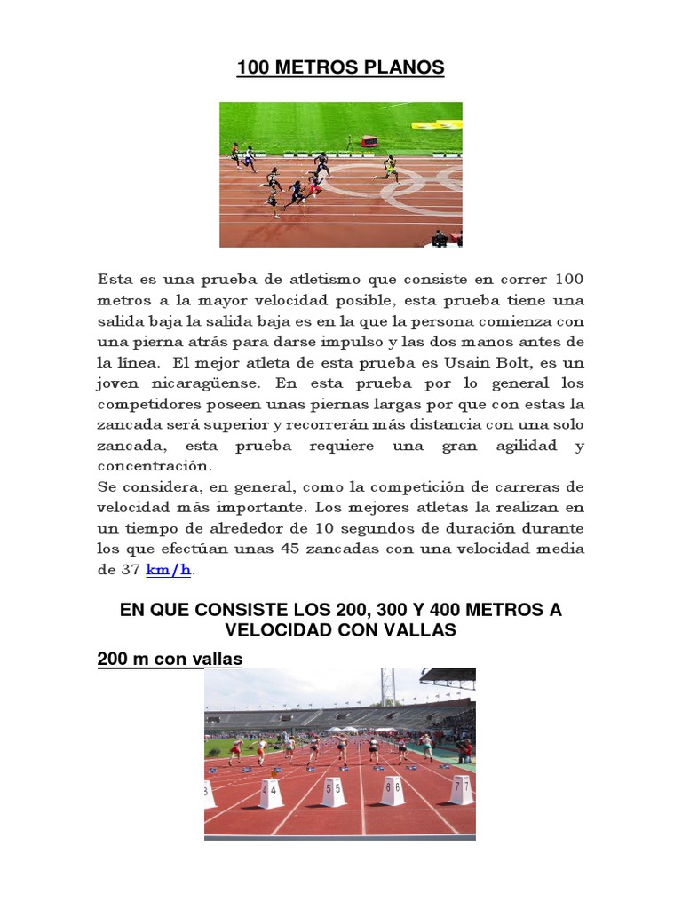 Guía de Pruebas de Atletismo | PDF | Deporte del atletismo | Deportes ...