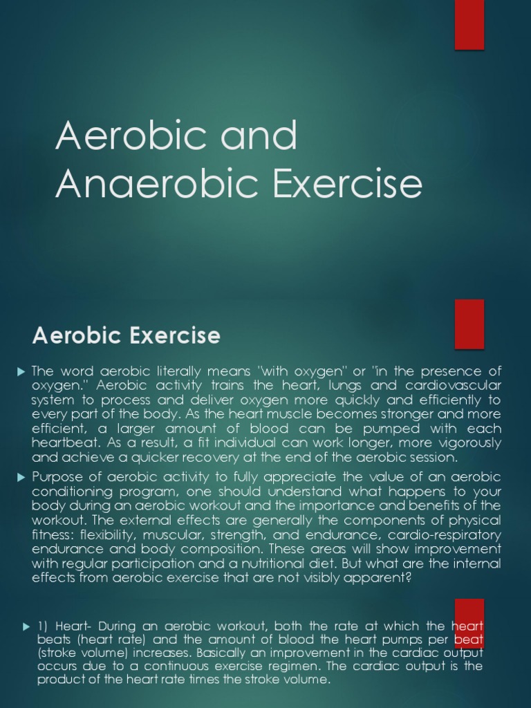 Aerobics and Anaerobic Exercise | PDF | Aerobic Exercise | Heart Rate