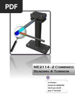 Download Combined Bending and Torsion Lab report by LinShaodun SN43313403 doc pdf