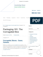 Packaging 101 - The Corrugated Box