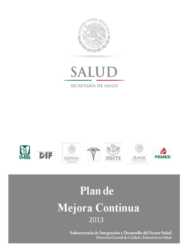 Plan de Mejora Continua en Salud | PDF | Seguridad del paciente | Medicina