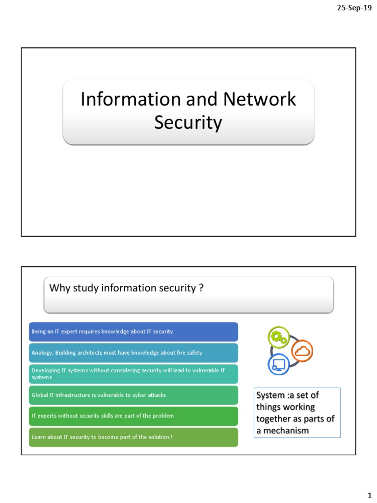 Information and Network Security Overview | PDF | Information Security ...