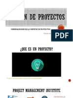 1 - Generalidades de La Gestión de Proyectos