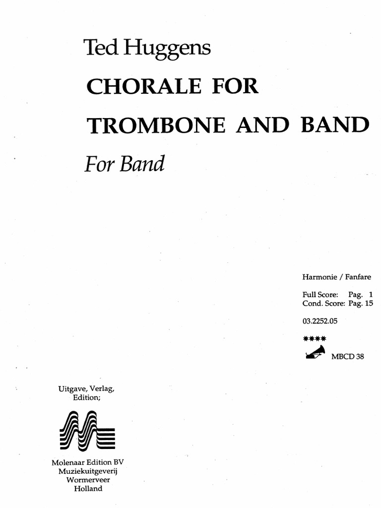 Chorale For Trombone and Band Huggens PDF PDF