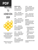 Welcome to Honeycon 2019