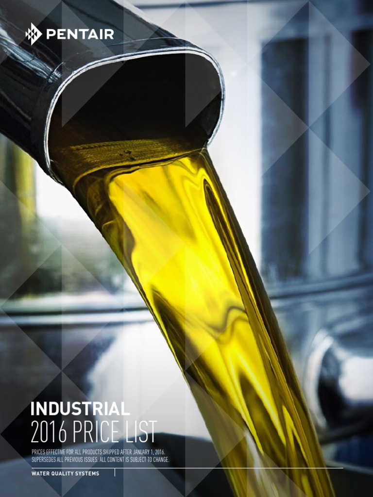 2016 Pentair Industrial Price List PDF Cartridge (Firearms