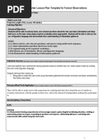 Metroplex Center Lesson Plan Template For Formal Observations