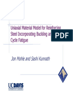 Modelo Uniaxial de Acero de Refuerzo Incorporando Pandeo y Fatiga de Bajo Ciclo - Mohle An Kunnath