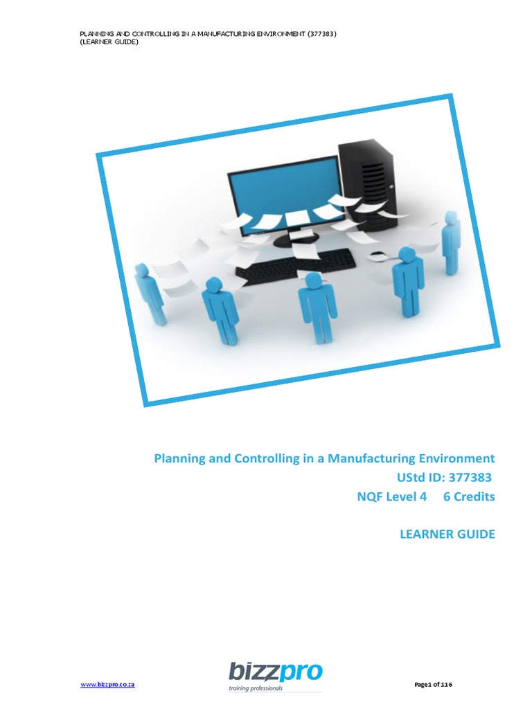 Planning and Controlling in A Manufacturing Environment | PDF | Systems