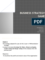 Business Strategy Game: Presented By:-Ruchi Rani Anjali Saini Kajal Bhuwania