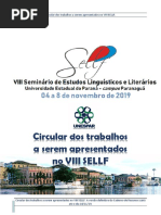 circular dos trabalhos a serem apresentados no viii sellf