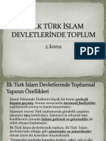 İlk Türk İslam Devletleri̇nde Toplum Yapisi