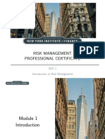 Introduction To Risk Management