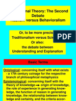 International Theory: The Second Debate Realism Versus Behavioralism