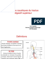 Br++lures Caustiques Du Tractus Digestif Sup+®rieur (DR LAYAIDA)