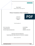 Wireless Transmission of Data in Substation: (Project Semester January-April 30)