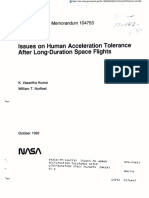 Issues On Human Acceleration Tolerance - NASA