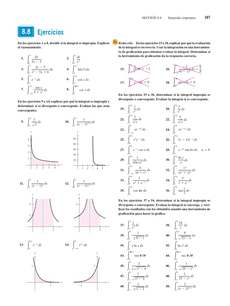Cálculo de Una Variable - Larson Ed 9 - Ejercicios PDF | PDF | Integral ...