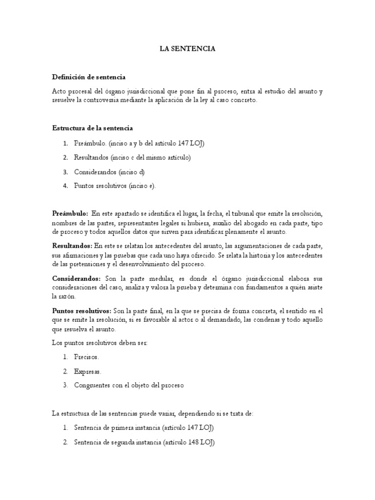 La Sentencia | PDF