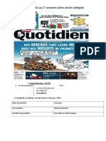 Contrôle 1 2asc Parcours