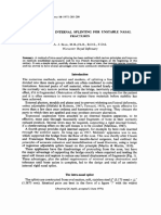 A Method of Internal Splinting For Unstable Nasal Fractures