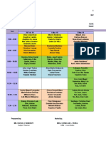 Tomas Claudio College Final Oral Defense Schedule