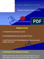 Perkembangan Bahasa Arab Fusha