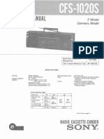 Manual Sony CFS-1020S