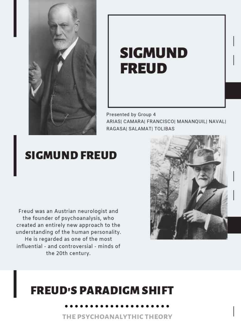 Sigmund Freud 1 Sigmund Freud Psychoanalysis