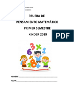 Prueba de Pensamiento Matematico 2019