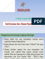 Pengertian Ruang Lingkup Ekologi