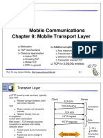 Mobile Communications Chapter 9: Mobile Transport Layer: Additional Optimizations