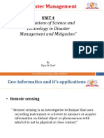 Disaster Management: "Applications of Science and Technology in Disaster Management and Mitigation"