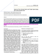 Performance and Analysis of Two Stroke Dual and Triple Spark Plug Single Cylinder SI Engine With Gasoline Fuel