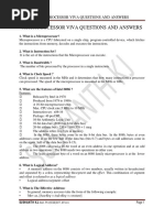 Microprocessor Viva Questions and Answers