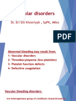 Vascular Disorders: Dr. Eri Siti Khoeriyah, SPPK, Mkes