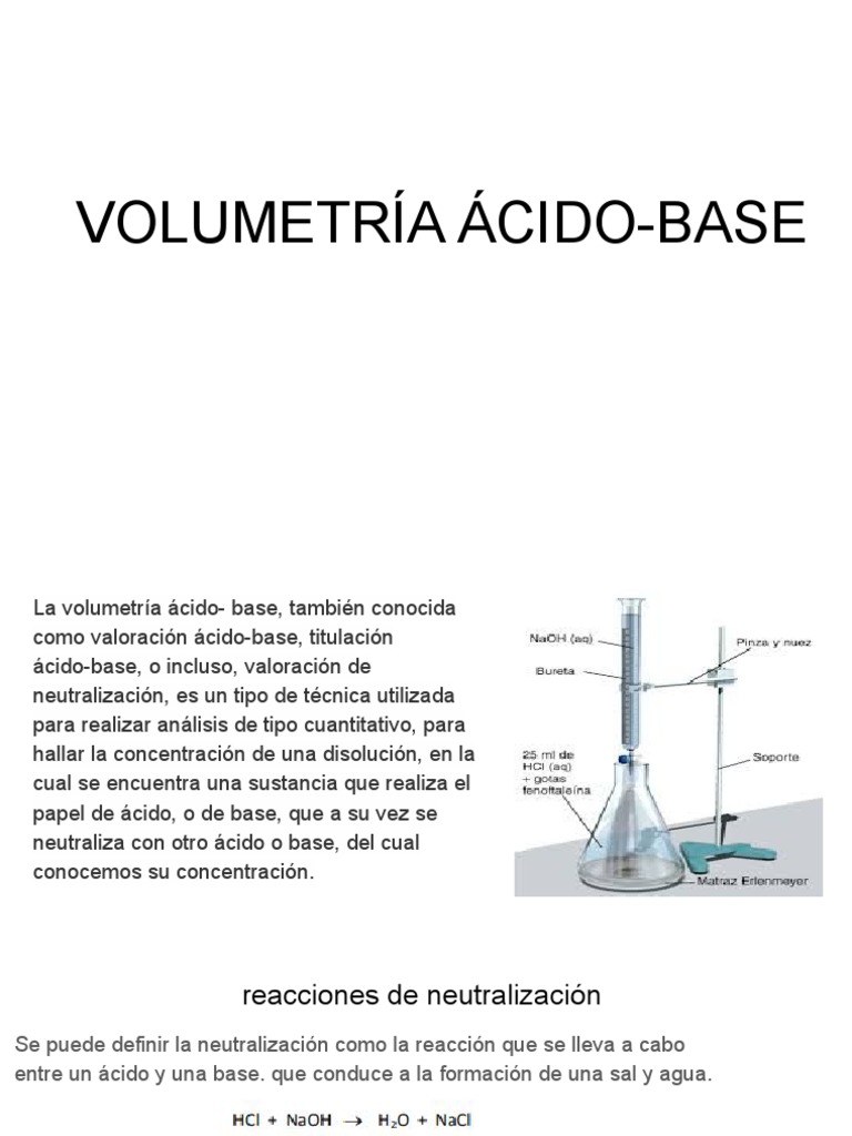 Titulacion Acido Base Pdf Acido