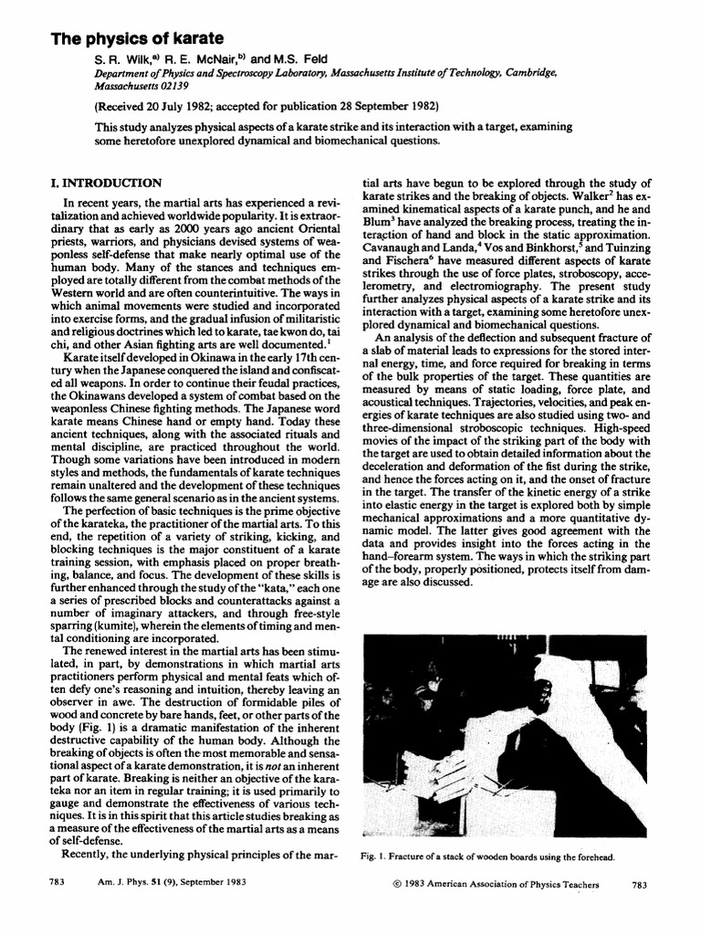 The Physics of Karate PDF PDF
