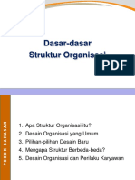 Dasar-Dasar Struktur Organisasi