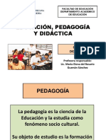 Educación, pedagogía y didáctica