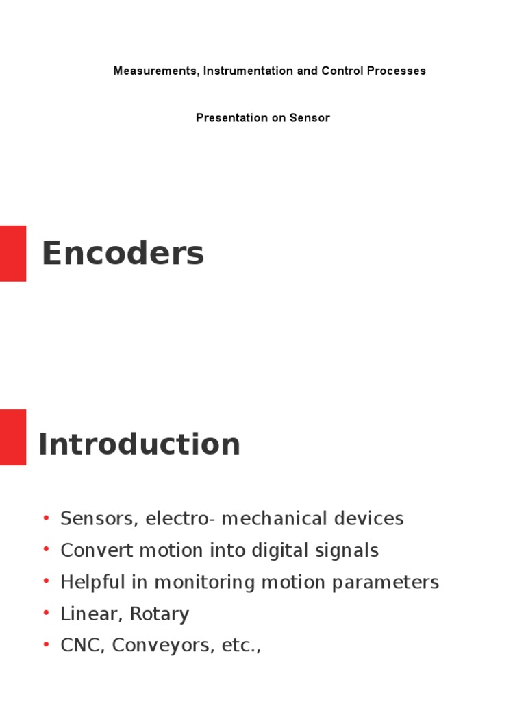Types and Applications of Encoders | PDF | Technology & Engineering